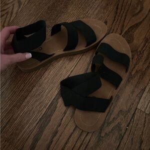 Black Strappy Sandals